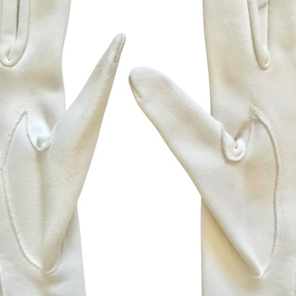 Vintage White Formal Opera Length Wedding Long Evening Gloves 23" Long Size S - Picture 6 of 7